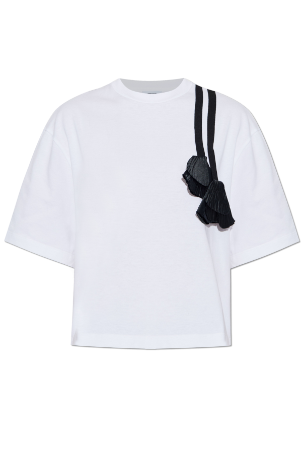 Loose-fit T-shirt with applique od FERRAGAMO