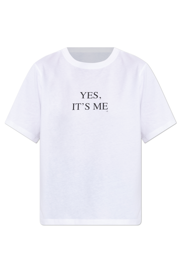 T-shirt with print od Victoria Beckham