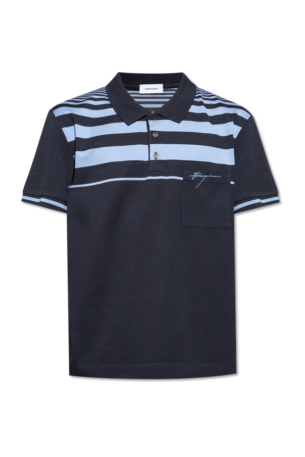 FERRAGAMO Polo z logo