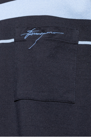 FERRAGAMO Polo z logo