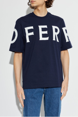 FERRAGAMO Camiseta con logo impreso