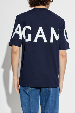 FERRAGAMO Camiseta con logo impreso