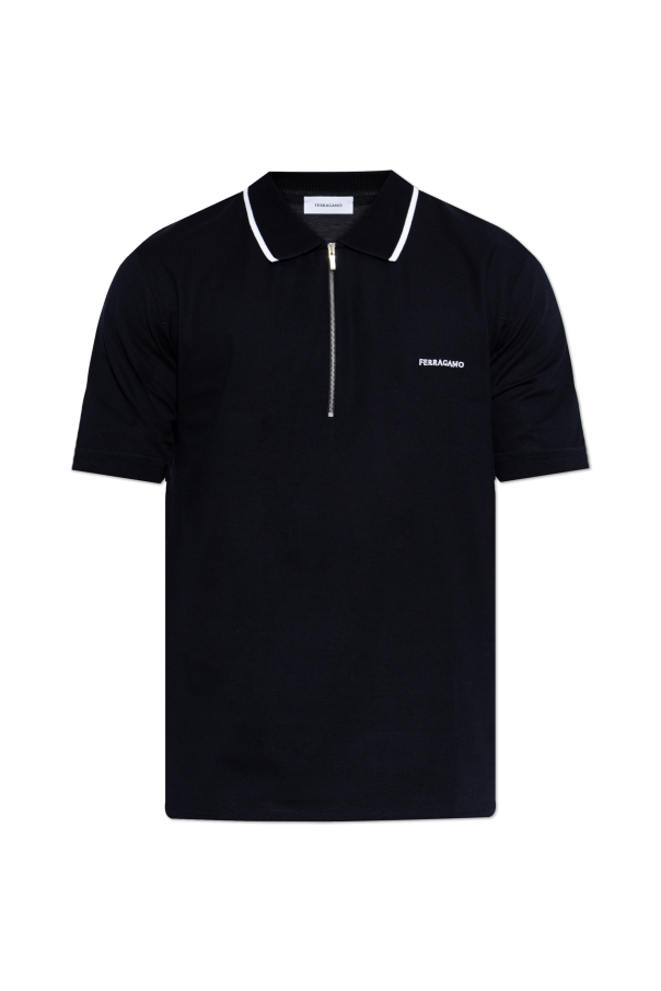 Polo with embroidered logo od FERRAGAMO