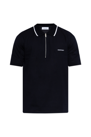 Polo with embroidered logo