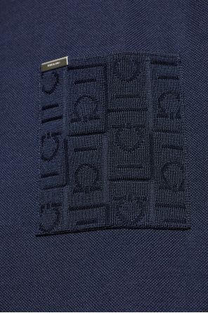 FERRAGAMO Polo z kieszenią