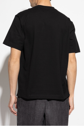FERRAGAMO T-shirt with a logo and velvet finish