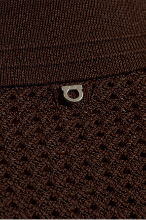 FERRAGAMO Polo with decorative weave