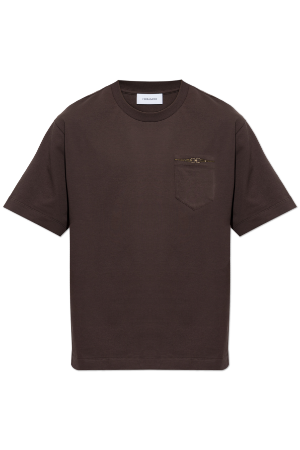 T-shirt with pocket od FERRAGAMO