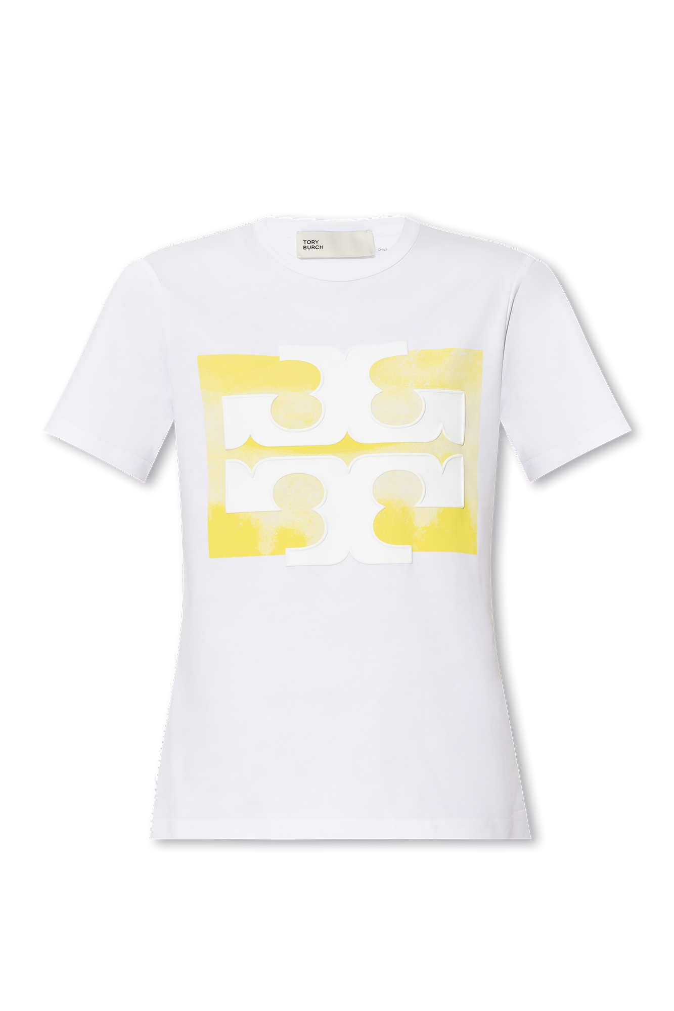 White T-shirt with logo Tory Burch - Vitkac GB
