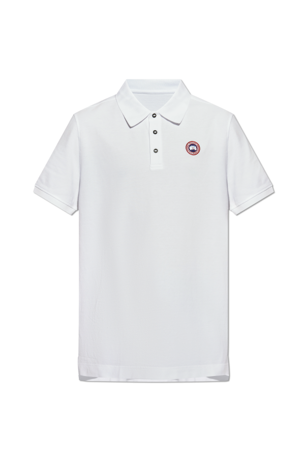 Polo with logo patch od Canada Goose