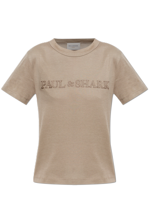 T-shirt with embroidered logo