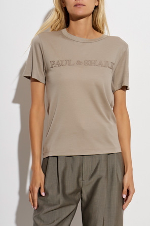 Paul & Shark T-shirt z wyszytym logo