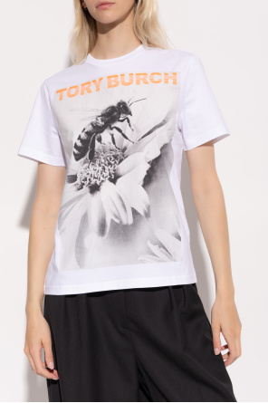 Tory Burch Camiseta con estampado colorido