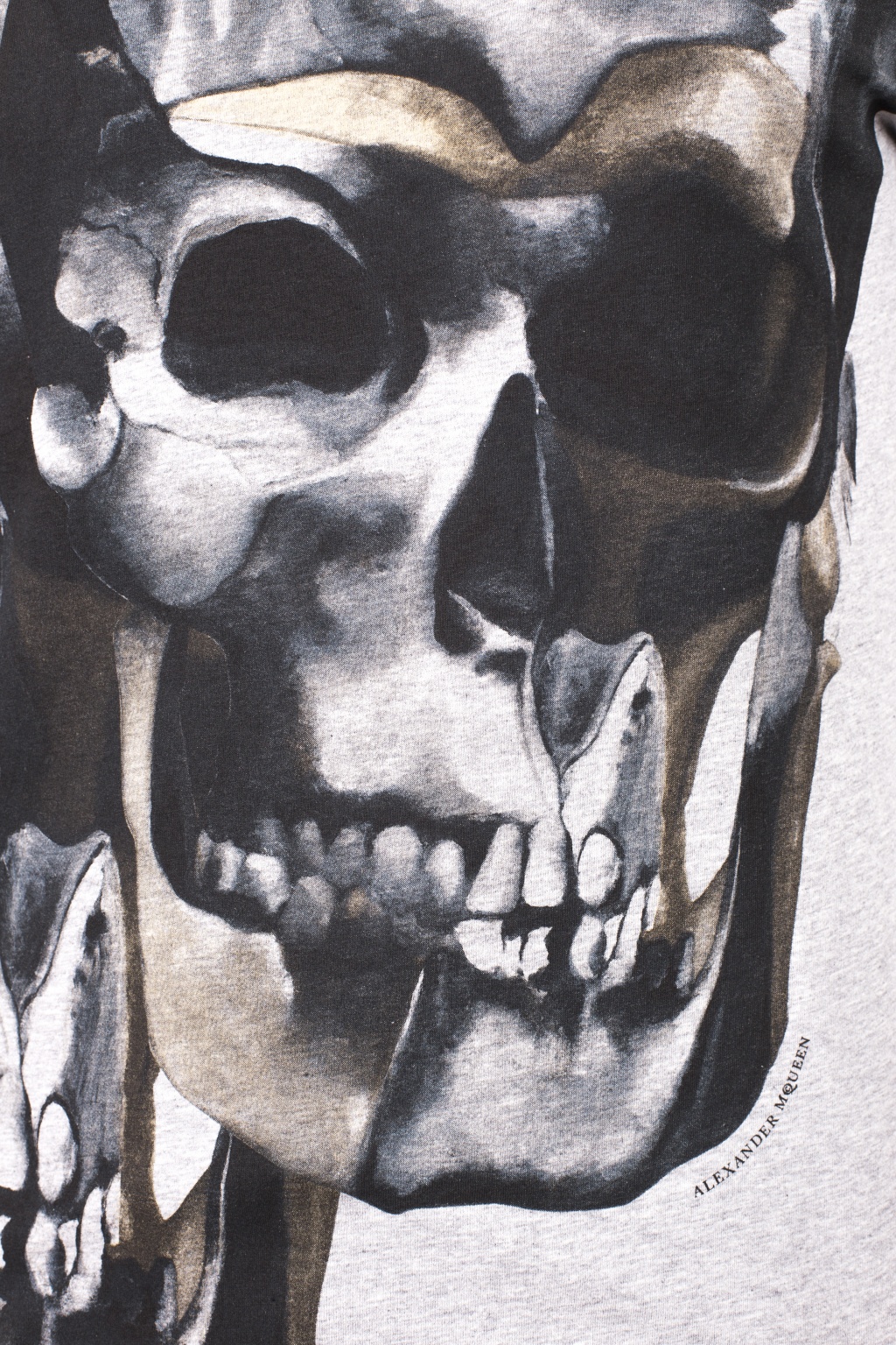 Alexander McQueen Skull design  Skull tshirt, Skull painting