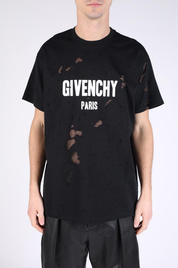 Oversize T-shirt with holes Givenchy 