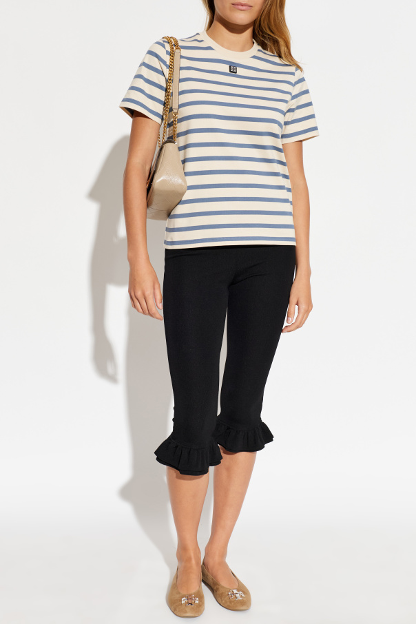 Tory Burch Striped pattern T-shirt