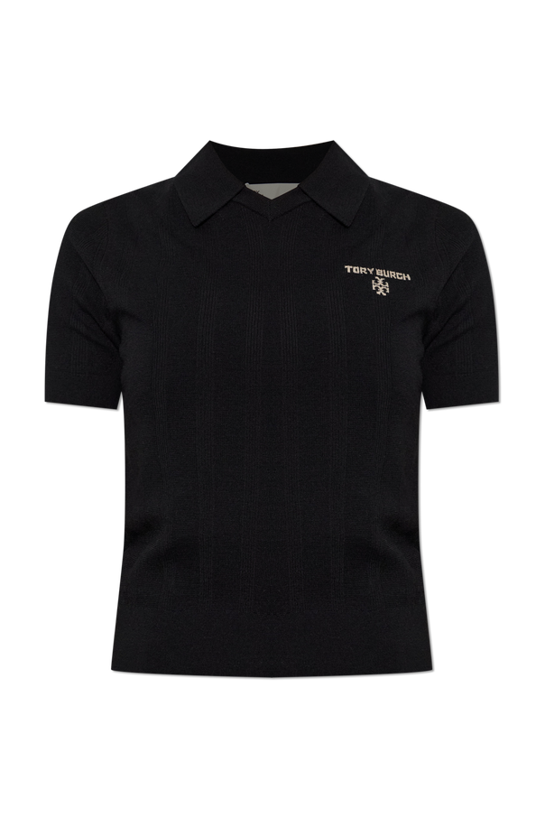 Wool polo shirt with logo od Tory Burch