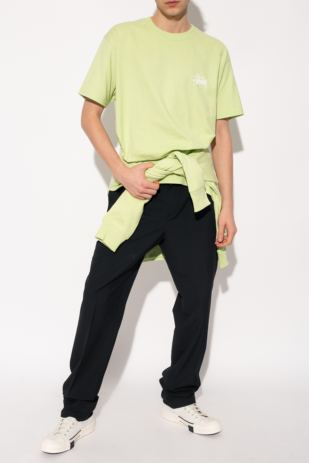 Stussy Family First TEEN logo-print short-sleeved T-shirt