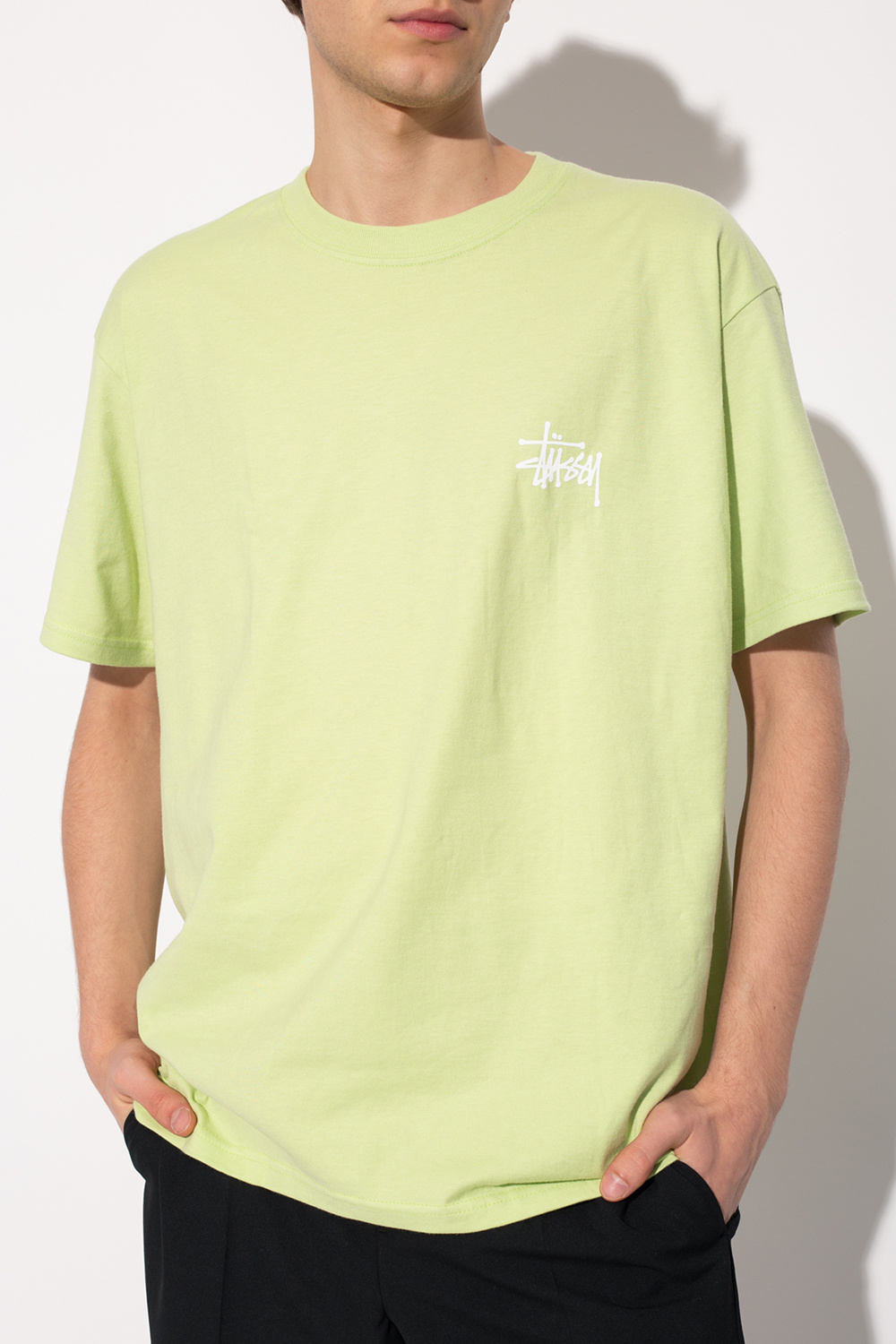 Stussy Family First TEEN logo-print short-sleeved T-shirt