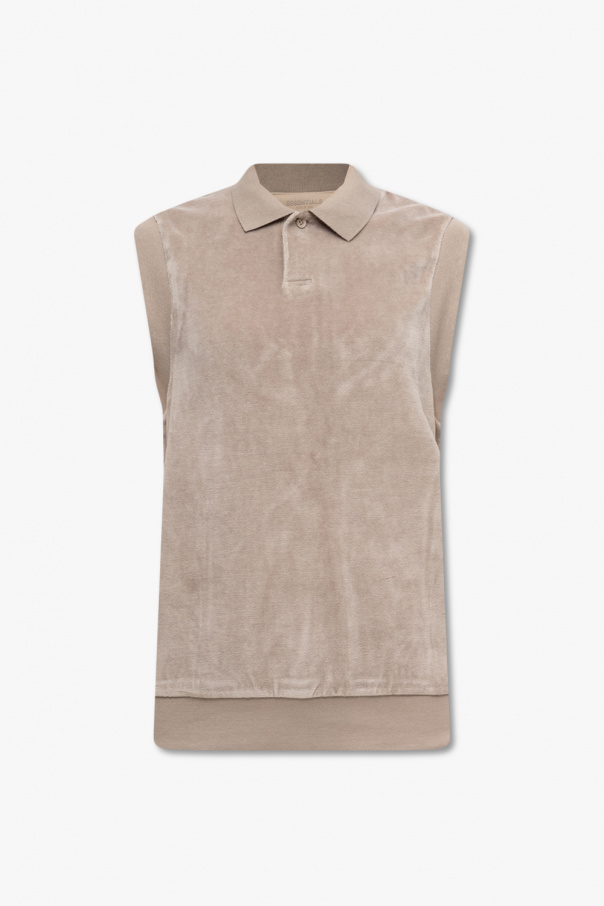 Fear Of God Essentials Velour top with collar