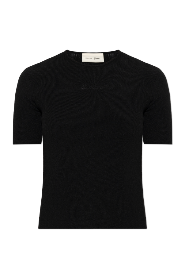 Top with embroidered logo od Fear Of God Essentials