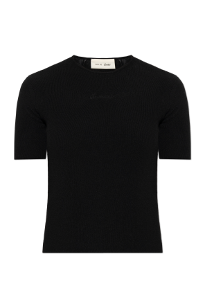 Top with embroidered logo