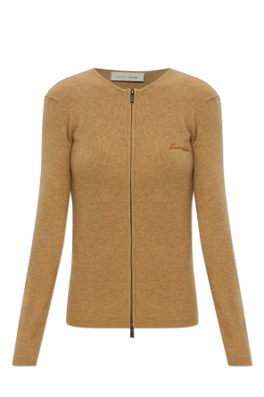 Cardigan with zip fastening