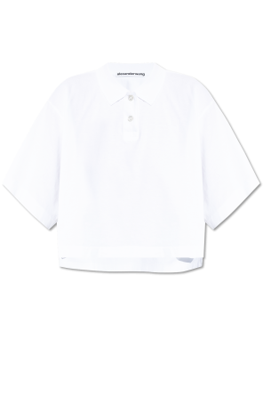 Krótkie polo o luźnym kroju