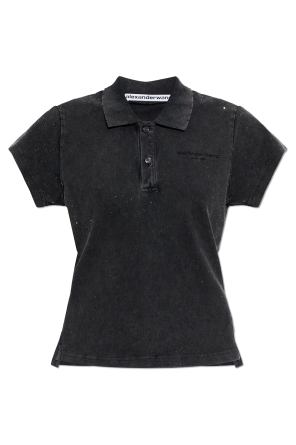 Polo with shimmering crystals