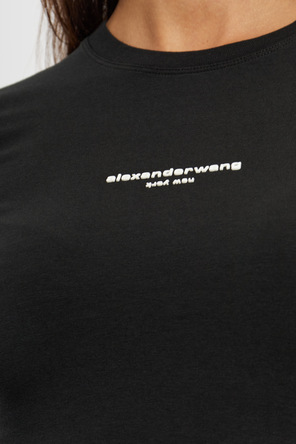 Alexander Wang Top con logo en relieve