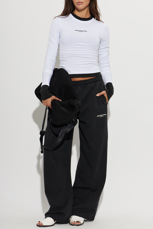 Alexander Wang Top com logótipo em relevo