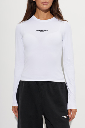 Alexander Wang Top com logótipo em relevo