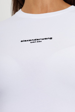Alexander Wang Top com logótipo em relevo