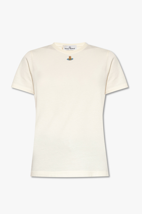Vivienne Westwood T-shirt Connected Through Sport Logo Graphic preto azul