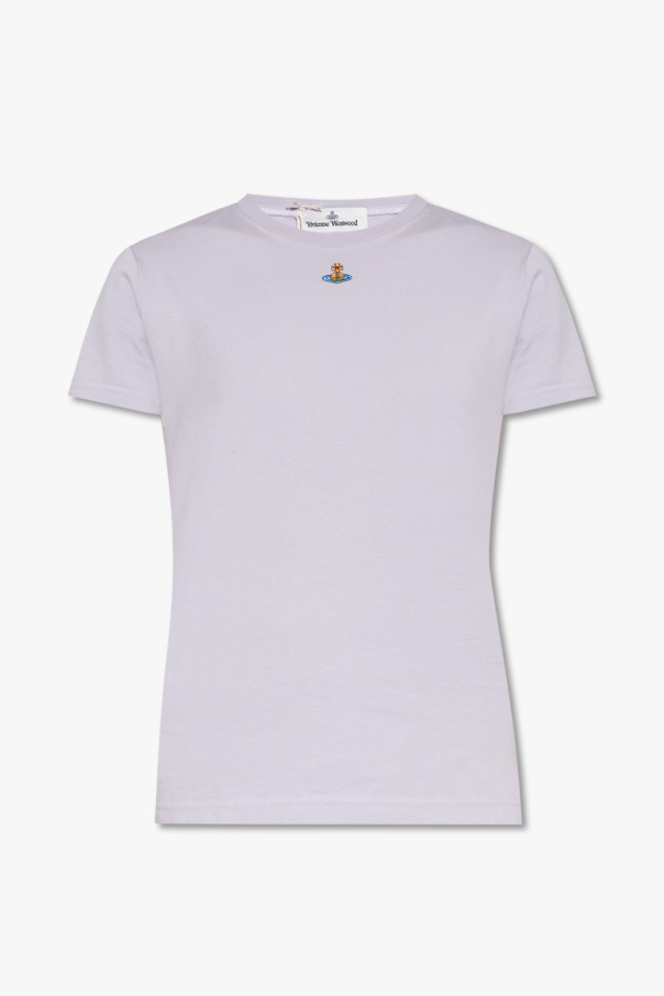 Vivienne Westwood Unicorn Printed Short Sleeve Cotton T-Shirt