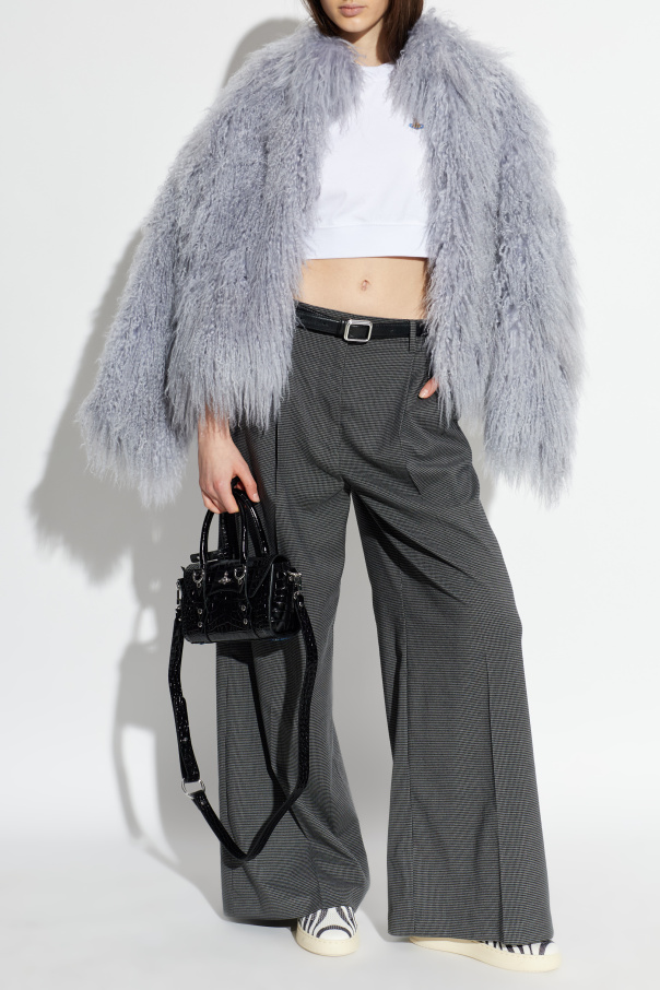 Vivienne Westwood Top corto con parche de logo