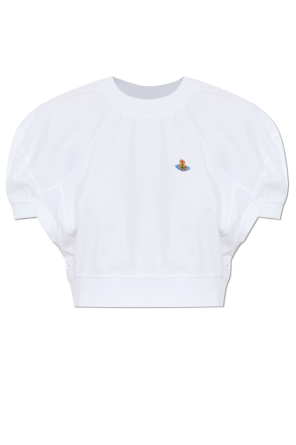 Krótki top z naszywką logo