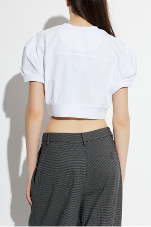 Vivienne Westwood Top corto con parche de logo