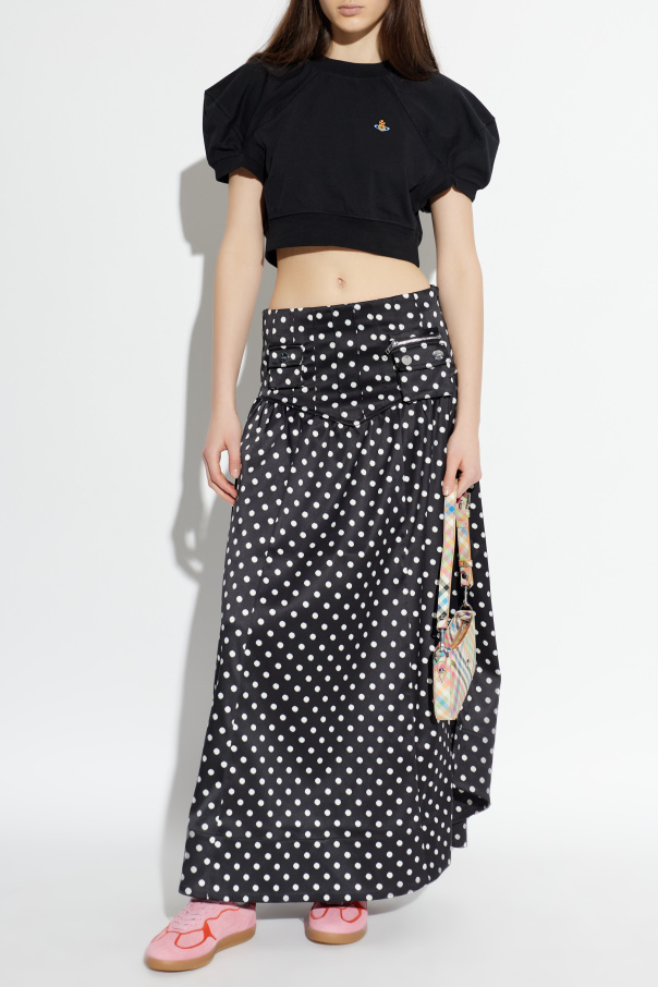 Vivienne Westwood Kurzes Top mit Logo-Patch