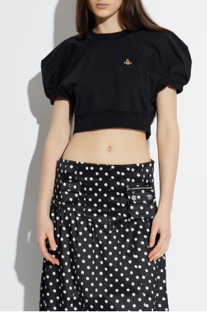 Vivienne Westwood Kurzes Top mit Logo-Patch