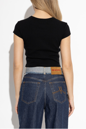 Vivienne Westwood Camiseta de canalé con logo