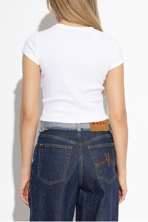 Vivienne Westwood Prążkowany t-shirt z logo