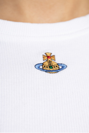 Vivienne Westwood Prążkowany t-shirt z logo