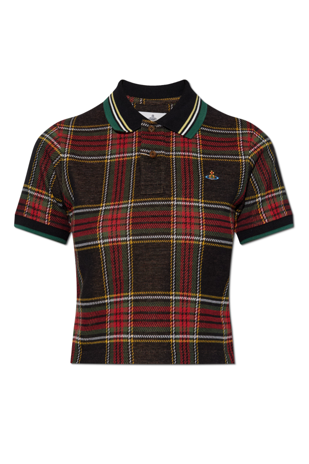 Checkered pattern polo shirt od Vivienne Westwood
