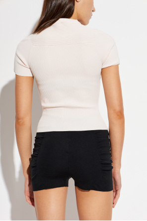 Alexander Wang Ribbed fitted top