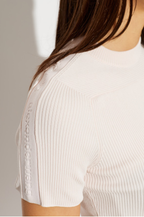 Alexander Wang Ribbed fitted top