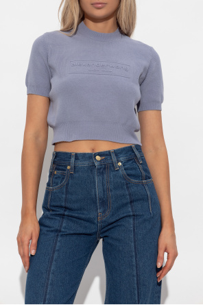 Alexander Wang Top con logo en relieve