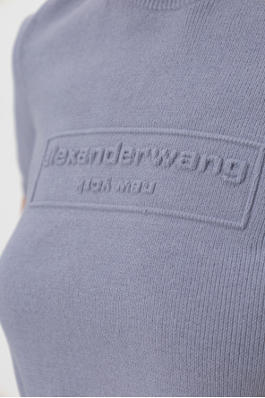 Alexander Wang Top con logo en relieve