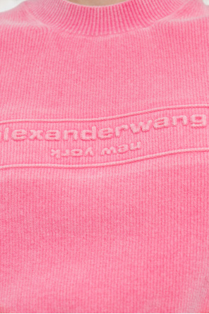 Alexander Wang Top con logo en relieve