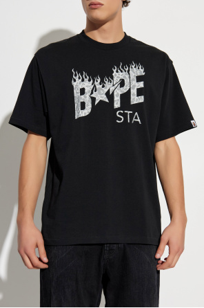 A BATHING APE® Camiseta con logo estampado
